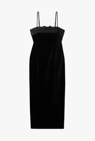 Posse Quincy velvet midi dress