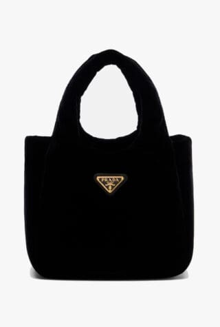 Prada Mini velvet top-handle bag
