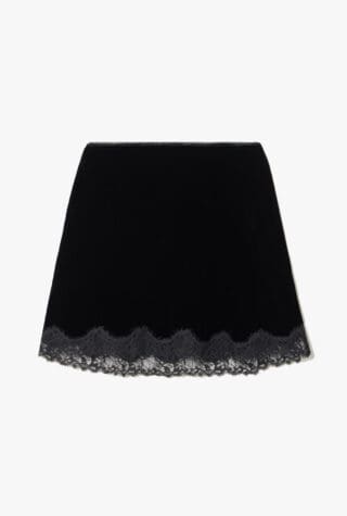 Rixo Kornelia velvet mini skirt