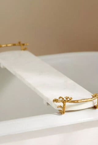 Anthropologie Prima Marble Bath Caddy