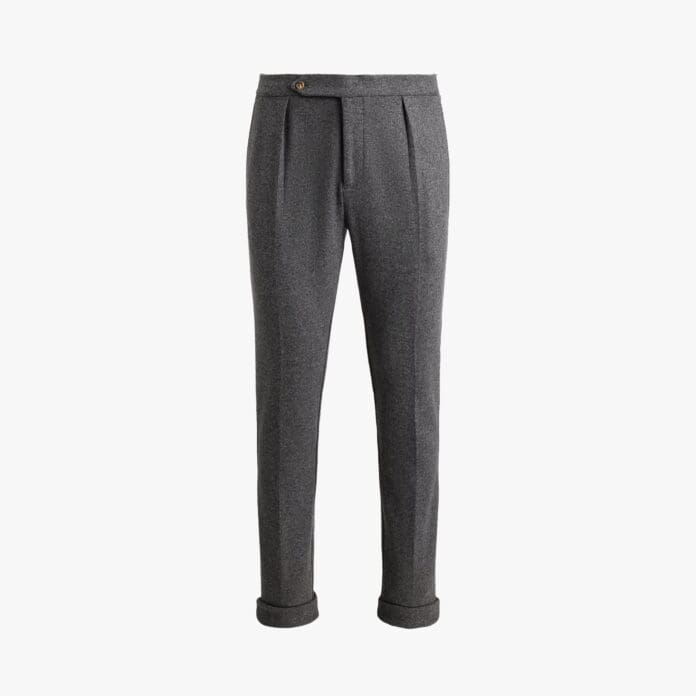 Ralph Lauren Knit Flannel Suit Trouser