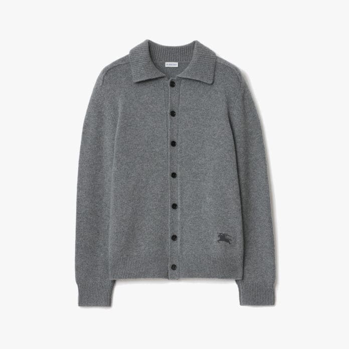 burberry cashmere men's cardigan