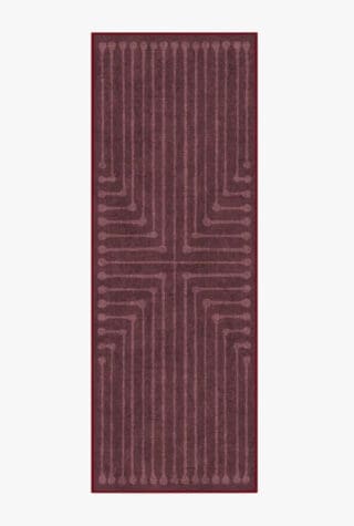 Inkdrop Burgundy Rug by Jonathan Adler