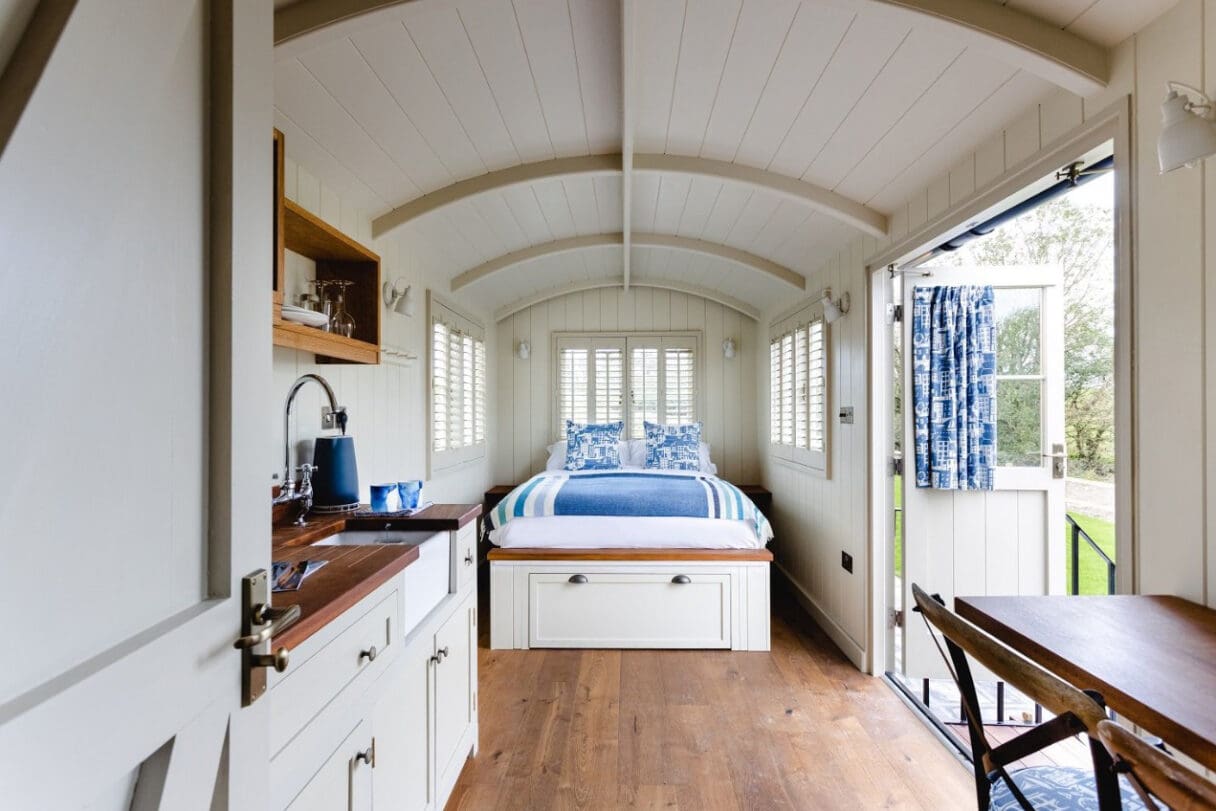 Shepherd's Huts at The Cornish Arms, St Merryn