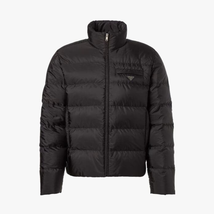 Prada Logo quilted down jacket