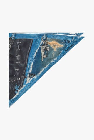 Acne Studios Trompe l'œil silk scarf