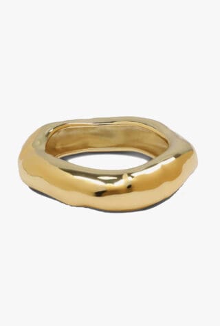 Alexis Bittar 14ct gold-plated molten bangle 