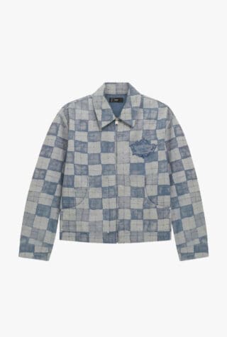 Amiri check-pattern denim jacket