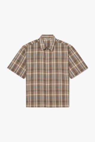 Auralee checked shirt 