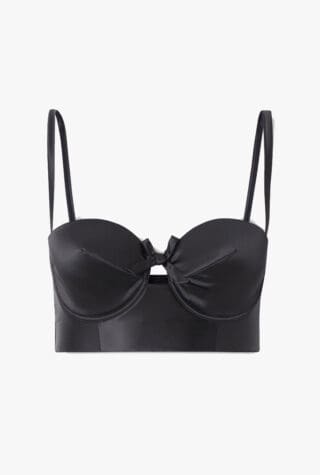 Eres Greta satin bustier bra