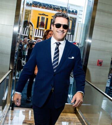 jon hamm armani oscars party