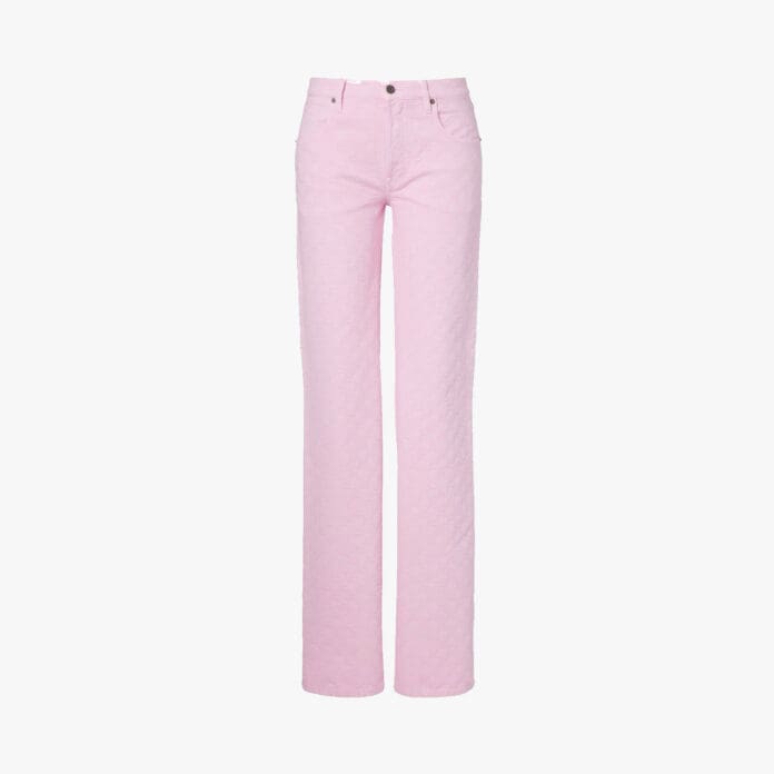 Gucci GG jacquard straight-leg jeans