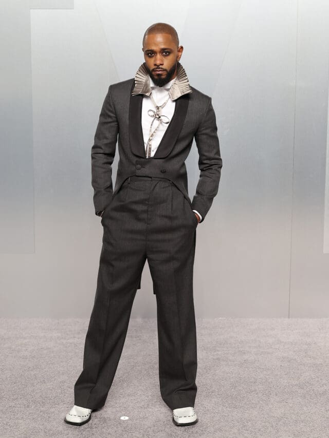 lakeith stanfield at the Vanity Fair Oscar Party.