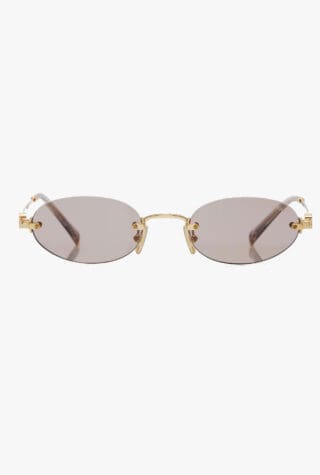 Miu Miu logo oval sunglasses