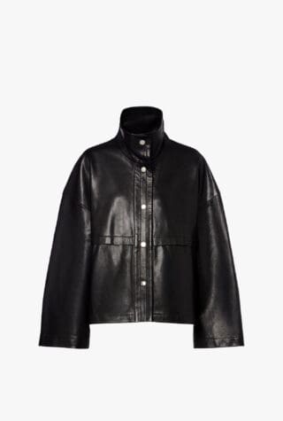 Nour Hammour Park leather jacket