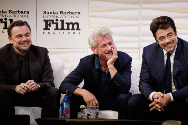 Sean Penn, Benicio del Toro and Leonardo DiCaprio