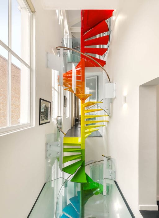 gillian anderson portobello road home stairs
