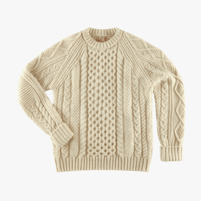 &sons cable knit jumper