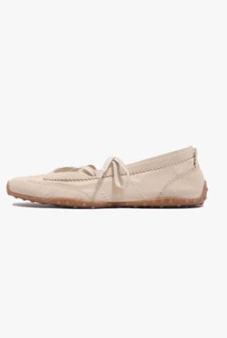 Bimba Y Lola suede and nylon 13 10 sporty ballerina