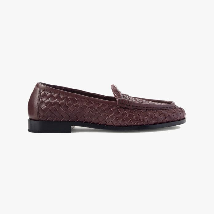 Bottega Veneta Silenzio intrecciato leather loafers