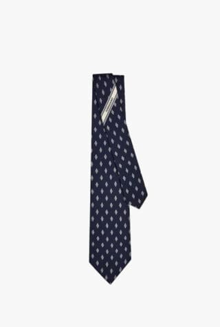 Ferragamo Micro Gancini print silk tie