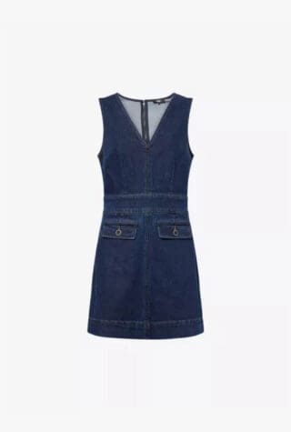 Paige Sylvia denim mini dress