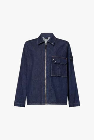 Stone Island Patch-pocket denim shirt