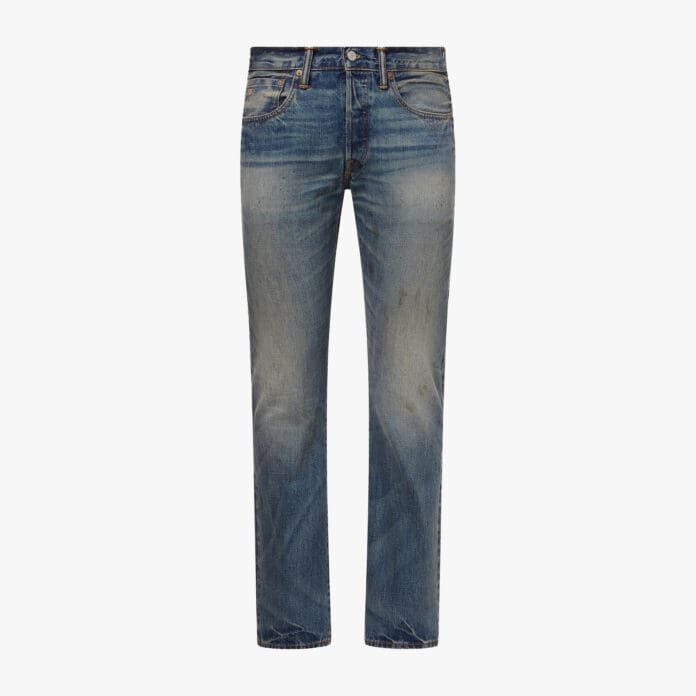 RRL distressed jeans