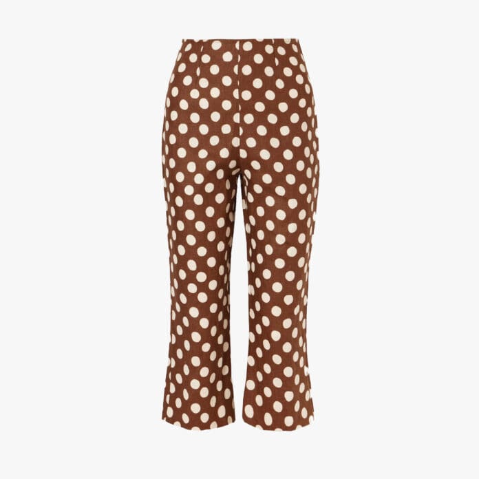 Faithfull Valeria polka-dot capri pants