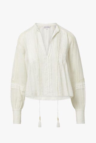 Sawyer self-tie blouse