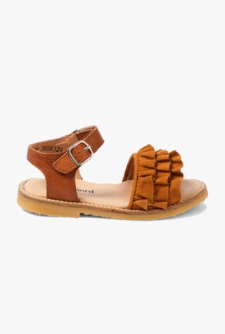 Petit Nord Ruffles leather sandals