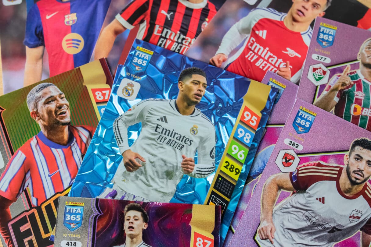 football trading cards