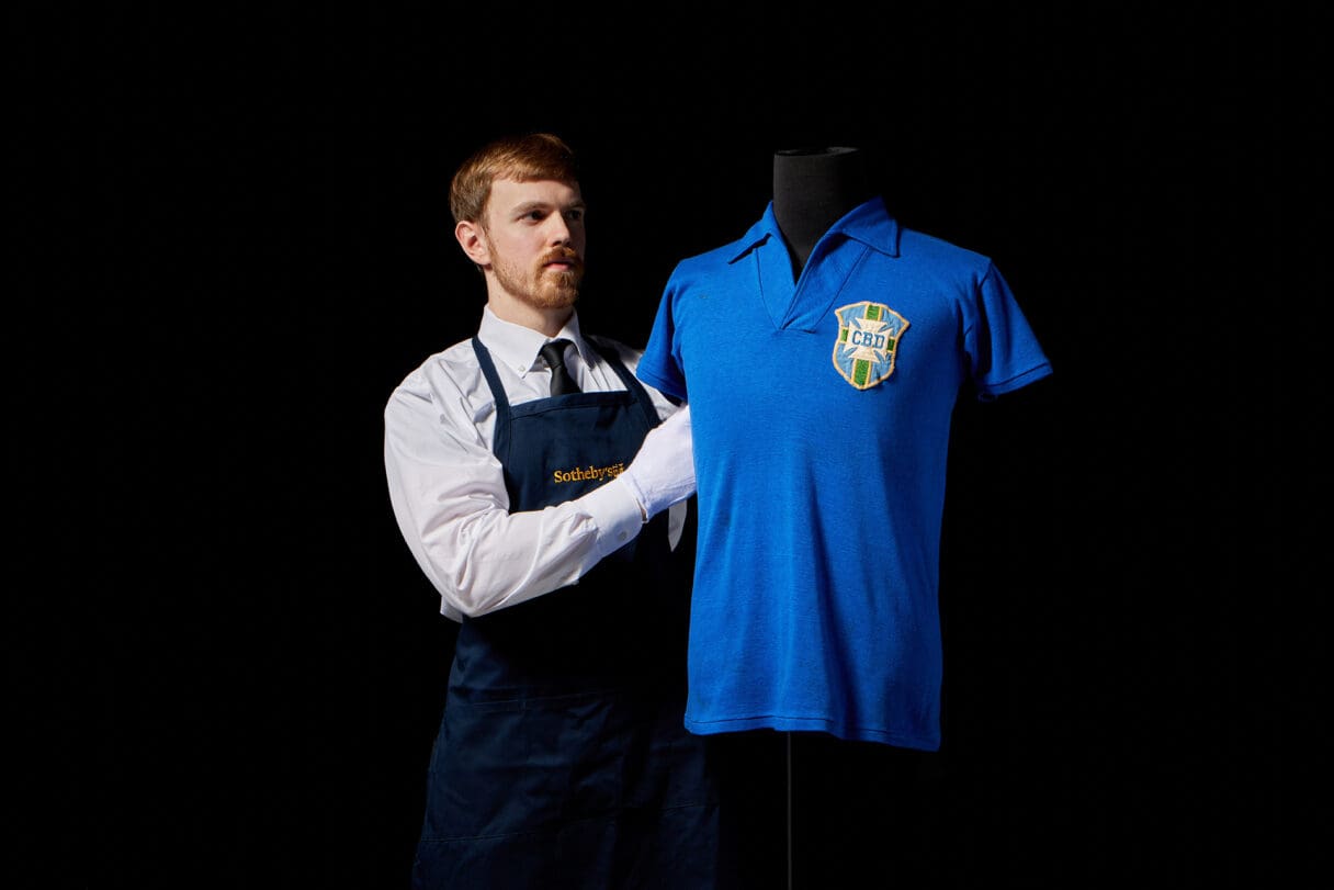 pele shirt auction sotheby's